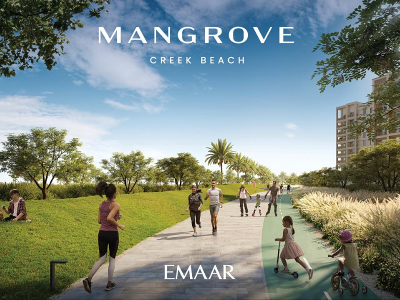 Mangrove at Creek Beach (DCH) Dubai - Emaar Properties- running track